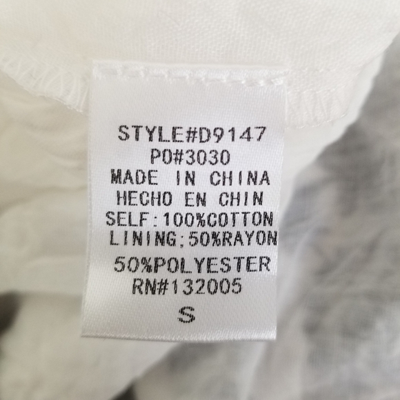 Entro Off the Shoulder Embroidered Dress Size S - Picture 6 of 12